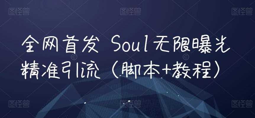 全网首发 Soul无限曝光精准引流（脚本+教程）