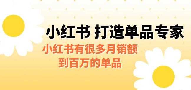 某公众号付费文章《小红书打造单品专家》小红书有很多月销额到百万的单品