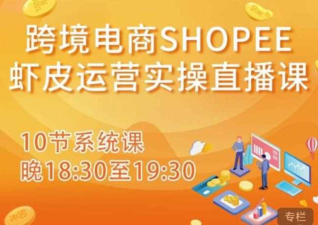 跨境电商Shopee虾皮运营实操直播课，从零开始学，入门到精通（10节系统课）