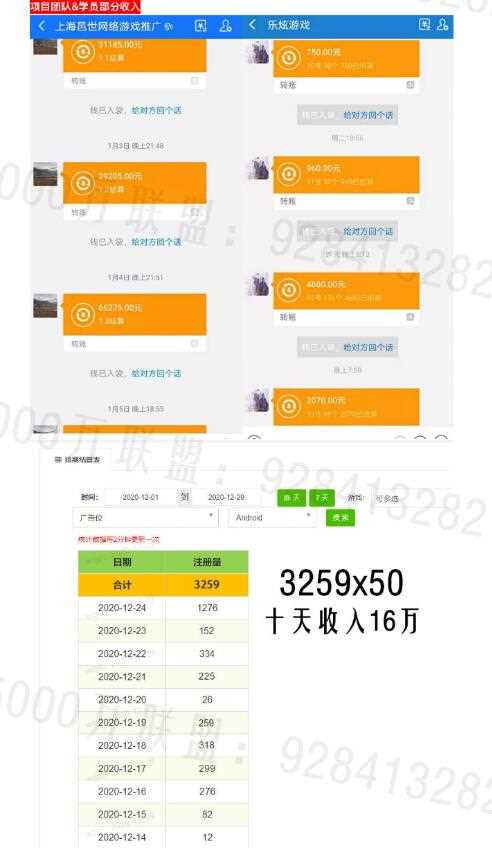 5000万联盟：游戏托推广项目，无门槛，兼职操作每天1000+收入